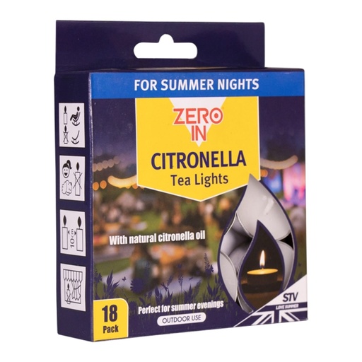 STV Citronella Tealight - 18-Pack