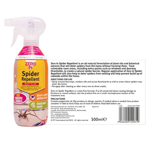 STV - Spider Repellent - 500ml RTU