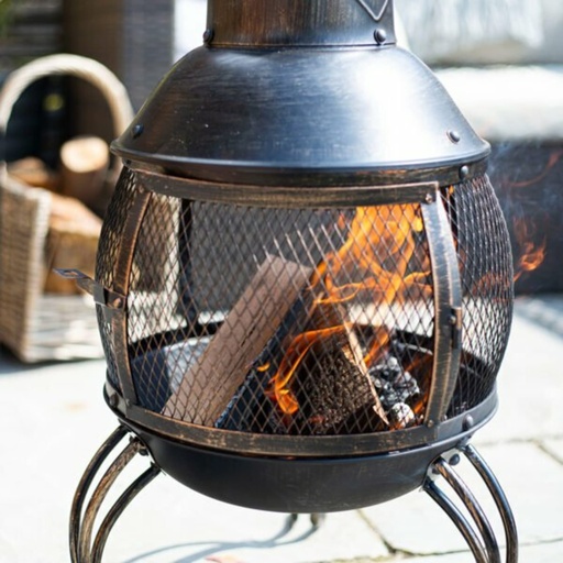 La Hacienda - Leon Mesh Steel Chimenea Large