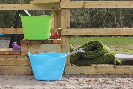 Red  Gorilla -  Tubs & Recycled Black Tubs - Large 38L Sky Blue