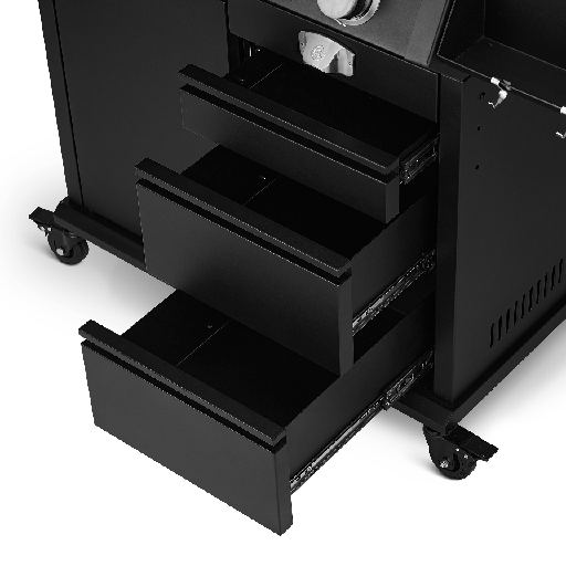 Burnhard Big EARL - 4-Burner Premium-Gas Grill - Black Edition 2025 with Cast Iron Grill Grate