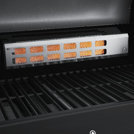 Burnhard Big FRED - 4-Burner Gas Grill Deluxe Black Edition - Series 3 with Cast Iron Grate