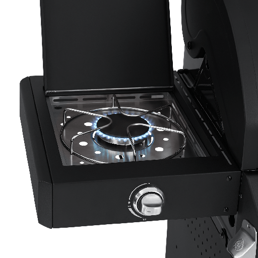 Burnhard FRED Deluxe - 3-Burner Gas Grill Deluxe Black Edition - Series 3 with Stainless Steel Grate