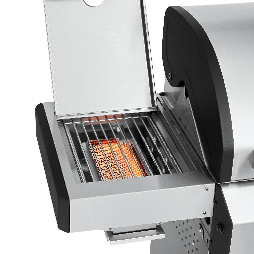 Burnhard FRED Jr. - 2-Burner Gas Grill Deluxe Stainless Steel - Series 3 with Stainless Steel Grate