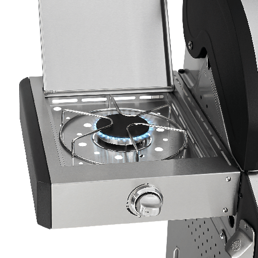 Burnhard Fat FRED - 6-Burner Gas Grill Deluxe Stainless Steel - Series 3 with Cast Iron Grate