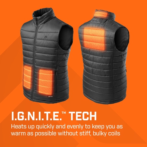 HEATED VEST MEN'S LARGE