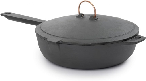 BareBones - Enamel Lined Cast Iron Skillet - 10 in - Vintage White