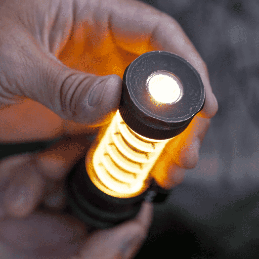 Barebones - Edison Light Stick - Tumbled Steel - 819665011463