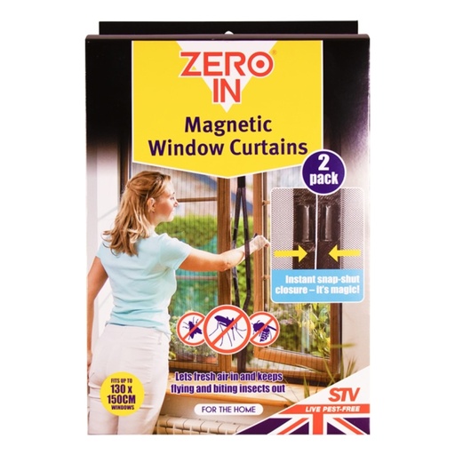 STV Magnetic Window Insect Curtain - Twinpack