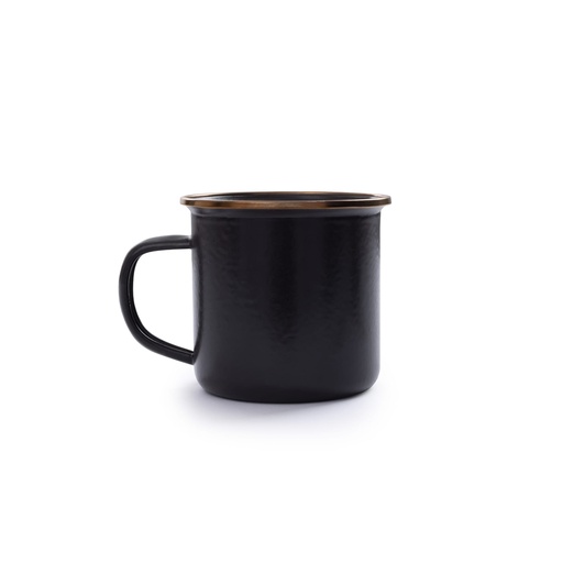 BareBones - Enamel Mug Charcoal - set of 2 -DISCONTINUED