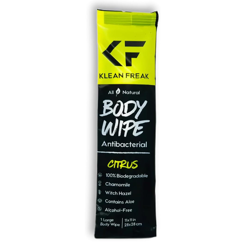 Klean Freak - Body Wipes - Single Sachet - Citrus