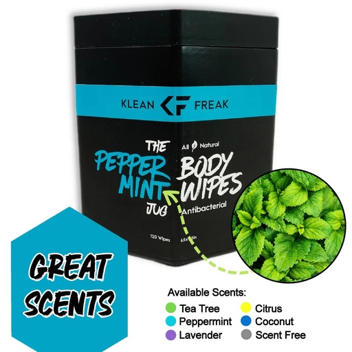 Klean Freak - Body Wipes - The Jug - Peppermint