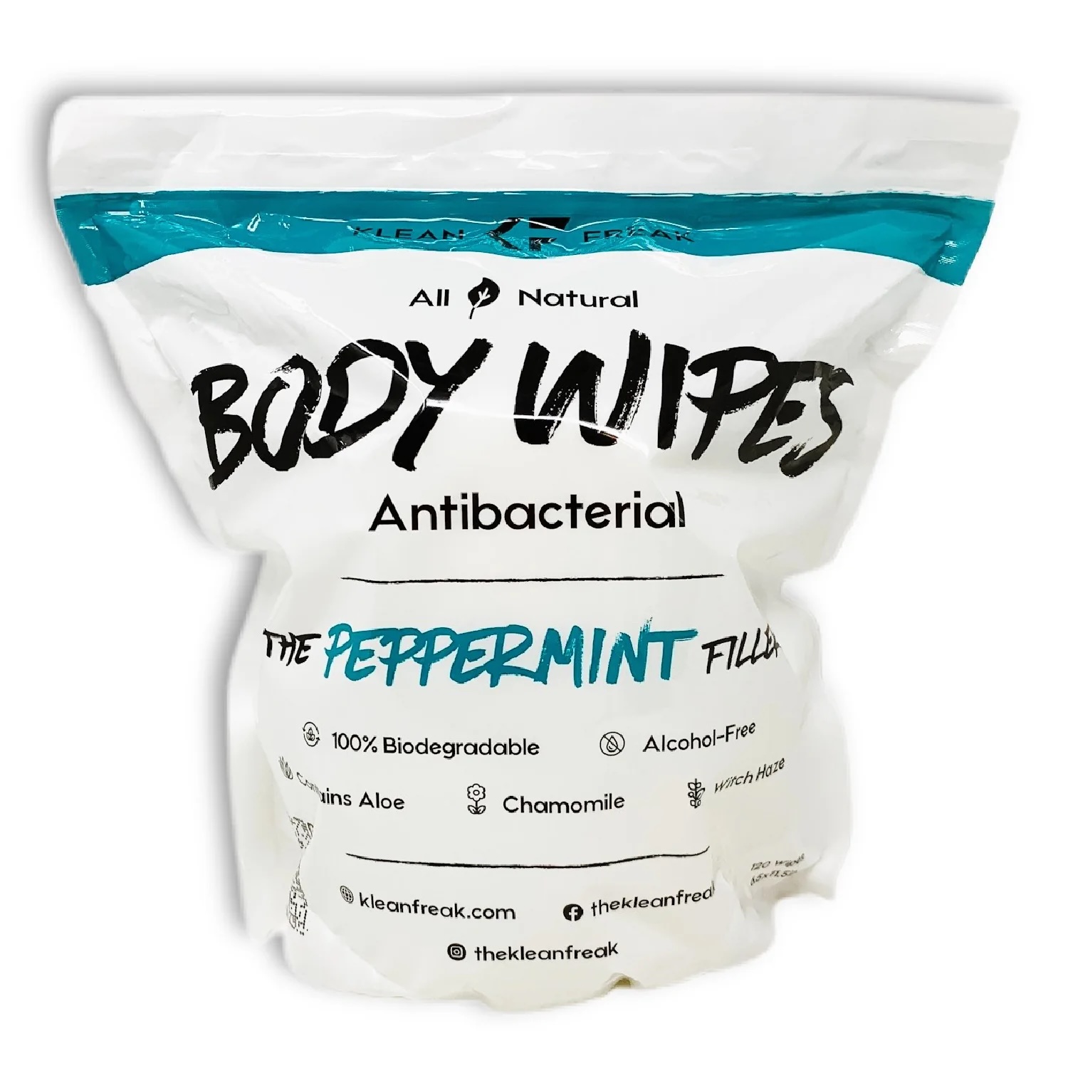 Klean Freak - Body Wipes - The Filler - Peppermint