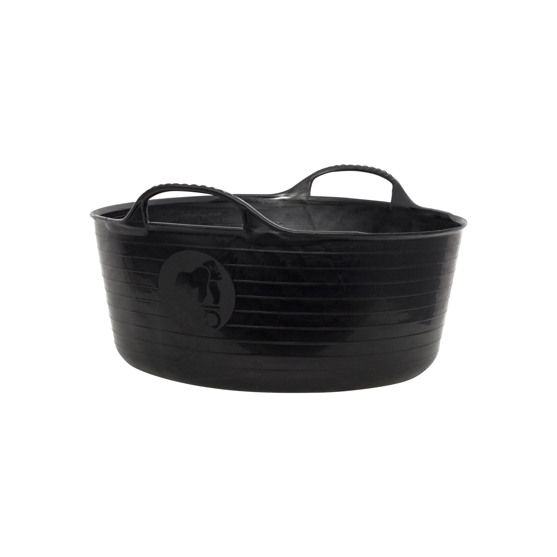 Red  Gorilla - Gorilla Tubs & Recycled Black Tubs - Small Shallow 15L -Black 