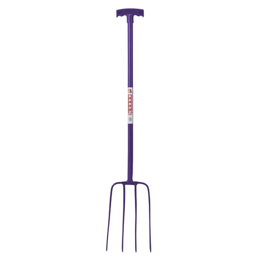 Red  Gorilla - 4 Prong Manure Fork T-Handle - Purple (T-Handle)