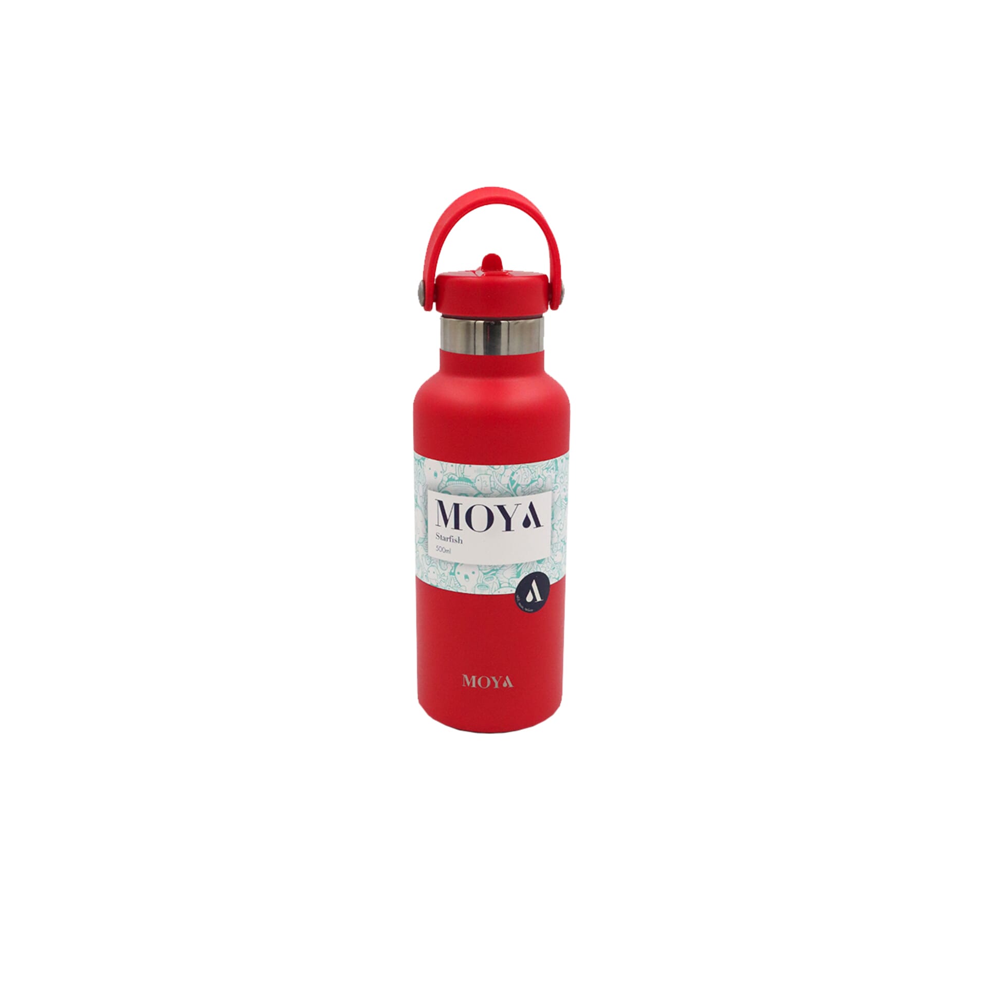Moya "Starfish" 500ml Insulated Sustainable Water Bottle RED