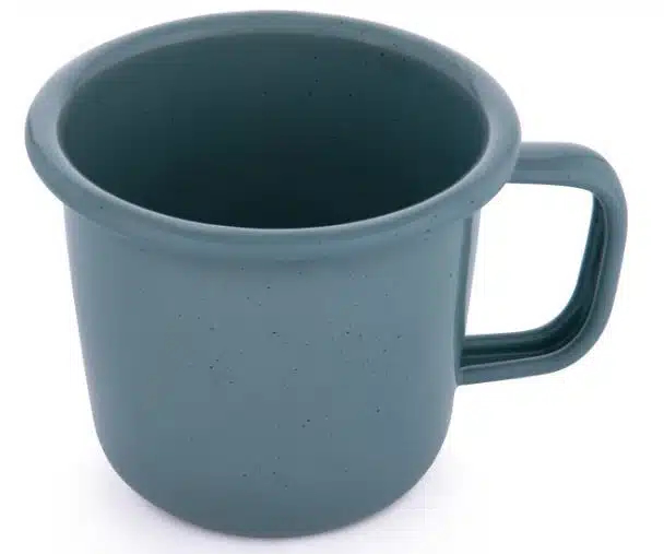 BareBones - Rolled Enamelware Mug Smoky Blue