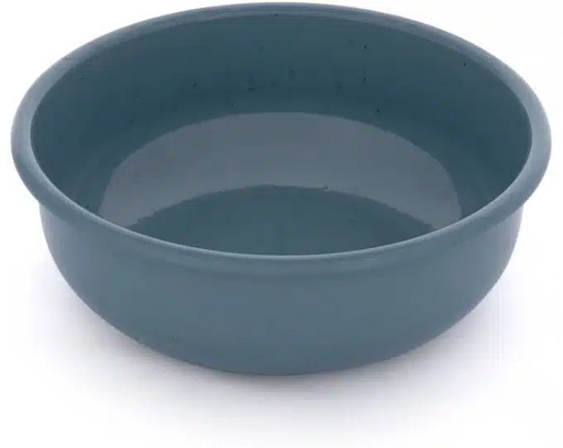 BareBones - Rolled Enamelware Bowl - Smoky Blue